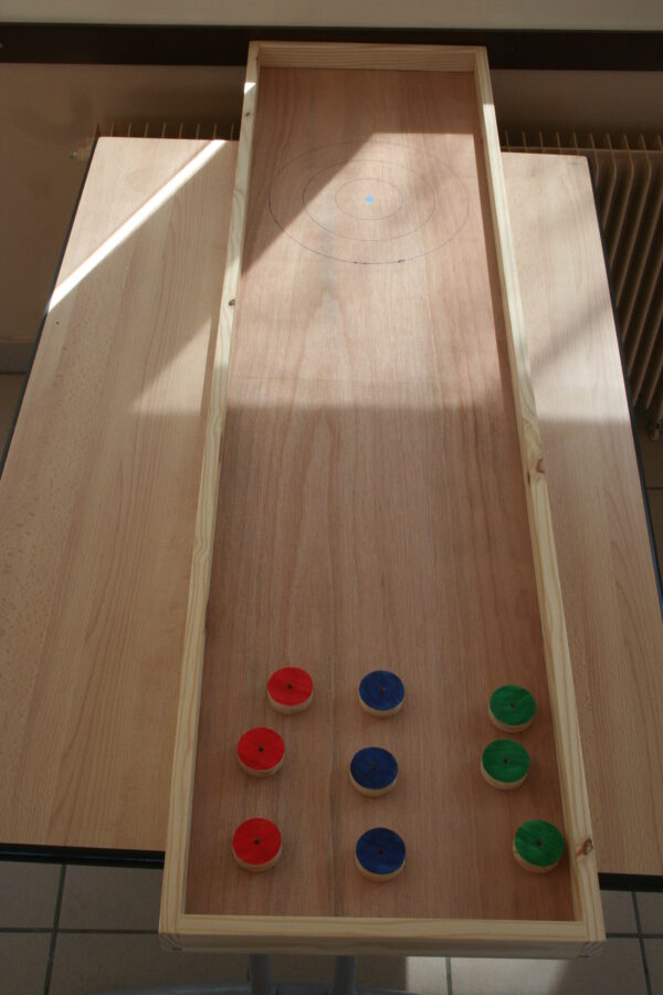 Jeu en bois : "LE PALET PETANQUE" (jeu dit "rapide")