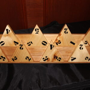 jeu en bois "LE TRIOMINO"  (jeu dit "lent")