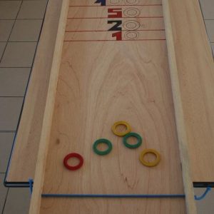Jeu en bois : "lance disques" (jeu dit "rapide")