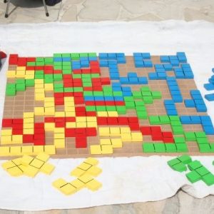 Jeu bois "LE BLOKUS" (jeu dit "lent")